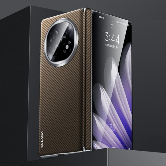 For OPPO Find N5 SULADA 600D Kevlar Texture PC Shockproof Phone Case(Brown)