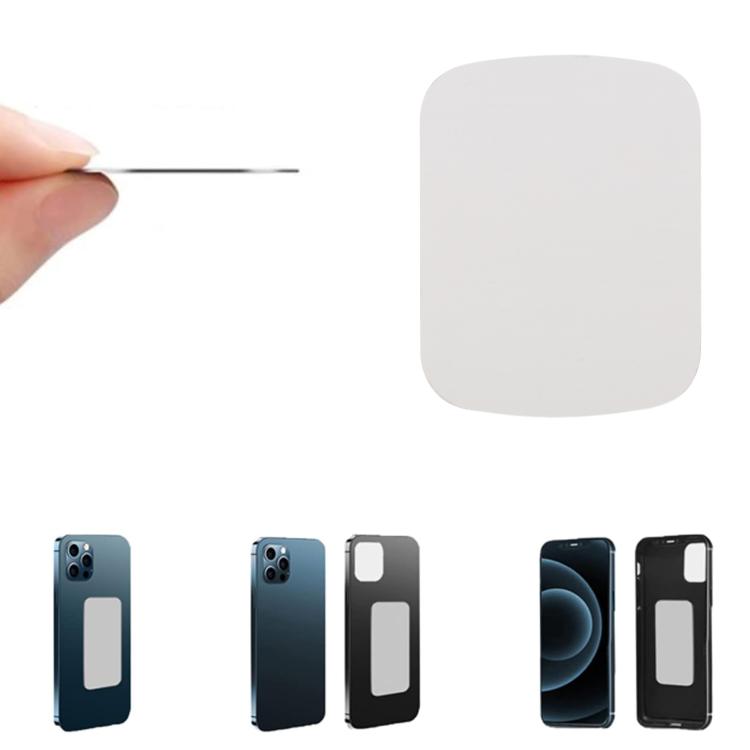 100pcs Metal Plate Magnetic Sheet for Phone Holder, Size: 3.8 x 5cm - Hand-Sticking Bracket by buy2fix | Online Shopping UK | buy2fix