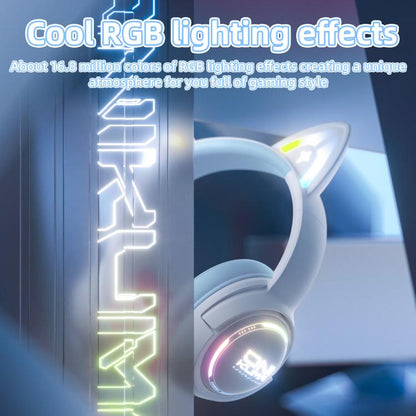 ONIKUMA GT838 2.4G Head-mounted Wireless Bluetooth Headphone(Blue) - Headset & Headphone by ONIKUMA | Online Shopping UK | buy2fix