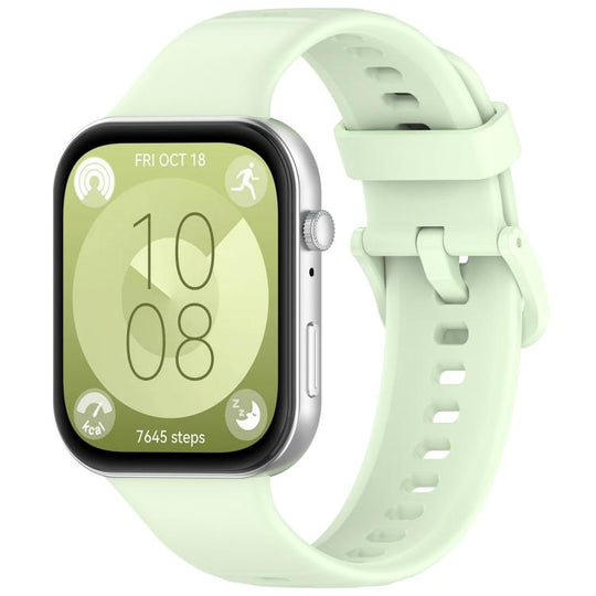 For Huawei Watch Fit 5 / Fit 5 Pro xDfind Colorful Buckle Silicone Sports Watch Band(Green)