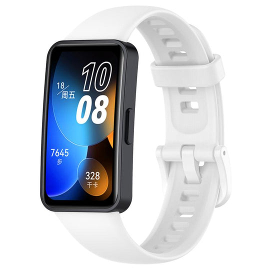 For Huawei Band 10 / 9 / 8 xDfind Nail Button Glossy Silicone Watch Band(White)