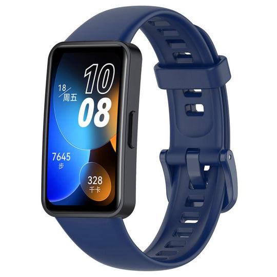 For Huawei Band 10 / 9 / 8 xDfind Nail Button Glossy Silicone Watch Band(Dark Blue)