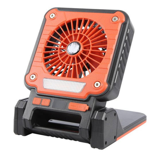 F3 Solar Powered USB Charging Portable Fan Camping Light(Orange)