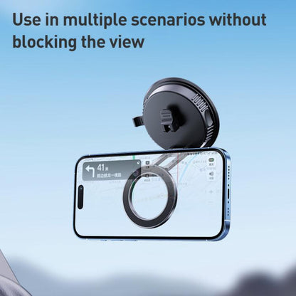 Car MagSafe Magnetic Vacuum Suction Cup Phone Holder(Black) - Universal Car Holders by buy2fix | Online Shopping UK | buy2fix