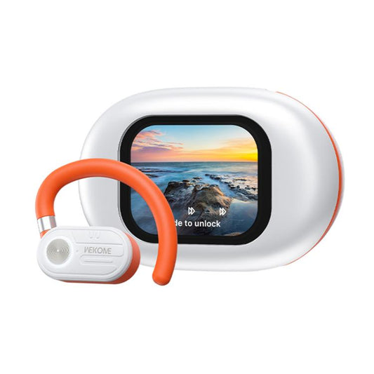 WK Beluga S11 Vukie OWS Clip-on Wireless Earphones with Smart Color Screen(White) - Bluetooth Earphone by WK | Online Shopping UK | buy2fix