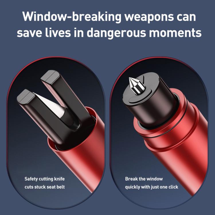 Car Breakster Escape Emergency Safety Hammer Seat Belt Cutter(Black) - Emergency Hammer by buy2fix | Online Shopping UK | buy2fix