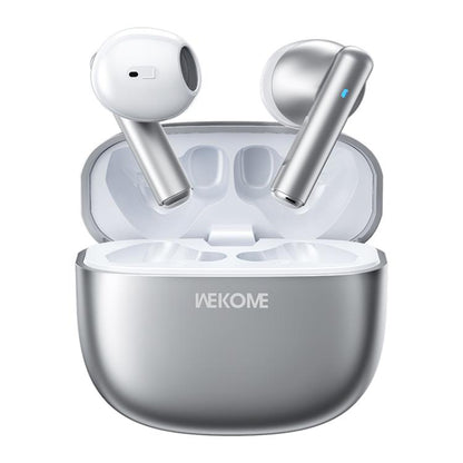WK WS-19 Kinvoice Series Metal TWS Wireless Earbuds(Silver) - TWS Earphone by WK | Online Shopping UK | buy2fix
