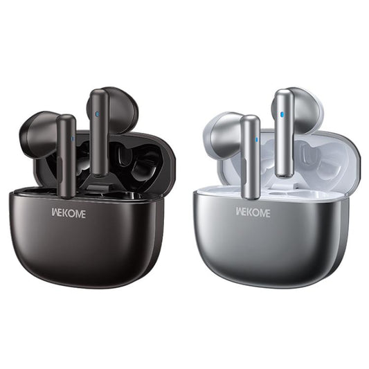 WK WS-19 Kinvoice Series Metal TWS Wireless Earbuds(Silver) - TWS Earphone by WK | Online Shopping UK | buy2fix