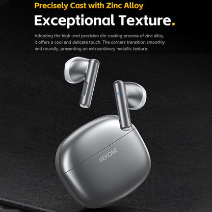 WK WS-19 Kinvoice Series Metal TWS Wireless Earbuds(Silver) - TWS Earphone by WK | Online Shopping UK | buy2fix