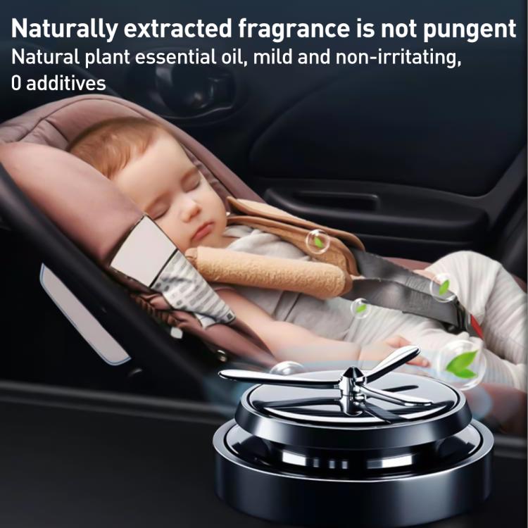 Car Solar Rotating Aromatherapy Base(Grey) - Air Freshener by buy2fix | Online Shopping UK | buy2fix