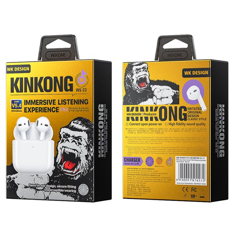 WK WS-23 Liton Series TWS Wireless Earbuds Youth Gen4(White) - TWS Earphone by WK | Online Shopping UK | buy2fix