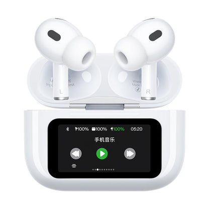 WK WS-26 Liton Series ANC+ENC Wireless Earbuds with Smart Color Screen(White) - TWS Earphone by WK | Online Shopping UK | buy2fix