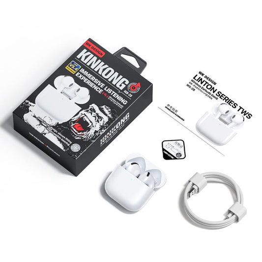 WK WS-28 Liton Series TWS Wireless Earbuds Gen6(White) - TWS Earphone by WK | Online Shopping UK | buy2fix