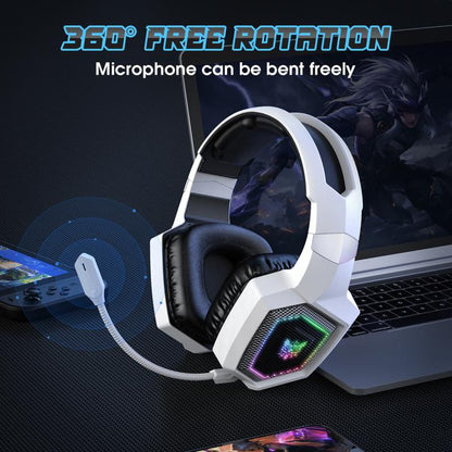 ONIKUMA GT806 Tri-mode Bluetooth 2.4G Wired E-sports Game Headset(White) - Multimedia Headset by ONIKUMA | Online Shopping UK | buy2fix