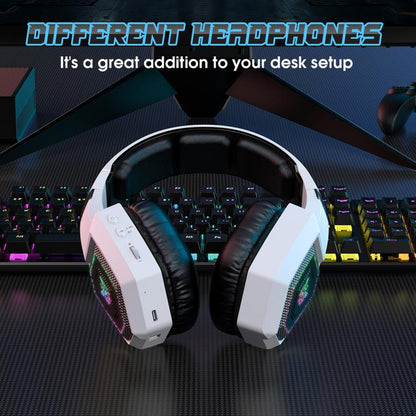 ONIKUMA GT806 Tri-mode Bluetooth 2.4G Wired E-sports Game Headset(White) - Multimedia Headset by ONIKUMA | Online Shopping UK | buy2fix