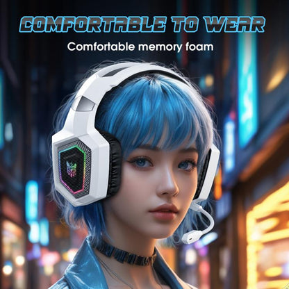 ONIKUMA GT806 Tri-mode Bluetooth 2.4G Wired E-sports Game Headset(White) - Multimedia Headset by ONIKUMA | Online Shopping UK | buy2fix