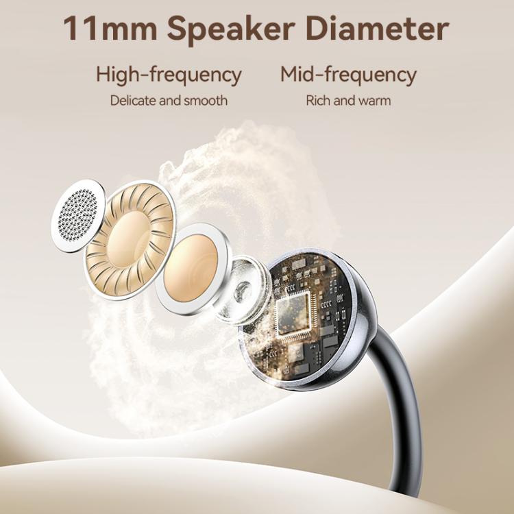 USAMS Echo R02 Clip-On Wireless Bluetooth Earphones(Tarnish) - Bluetooth Earphone by USAMS | Online Shopping UK | buy2fix