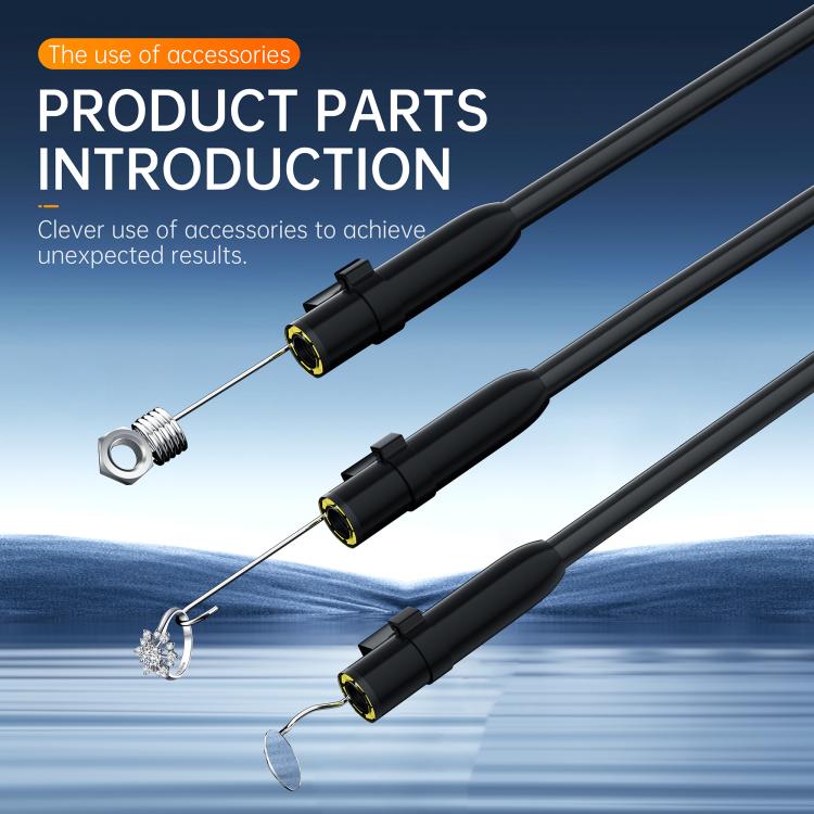 P380 8mm Lens Industrial Pipeline Endoscope with 4.3 inch HD Screen, Spec:5m Tube -  by buy2fix | Online Shopping UK | buy2fix