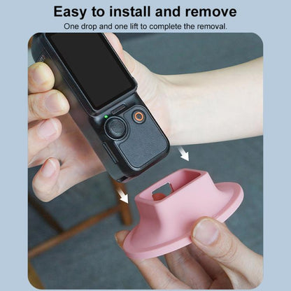 For DJI OSMO Pocket 3 BRDRC Silicone Desktop Base Bracket(Pink) - Mount & Holder by BRDRC | Online Shopping UK | buy2fix