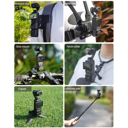 For DJI OSMO Pocket 3 BRDRC Protection Frame Adapter Base, Type:Frame + Clip + Chest Strap - Holder by BRDRC | Online Shopping UK | buy2fix