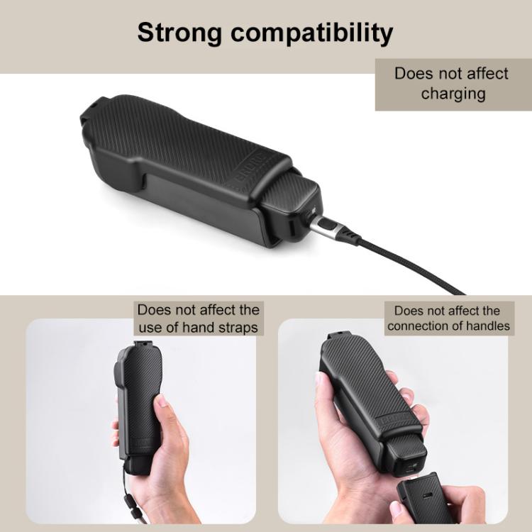 BRDRC Twill-Textured ABS Protective Case For DJI OSMO Pocket 3(Black) - Case & Bags by BRDRC | Online Shopping UK | buy2fix