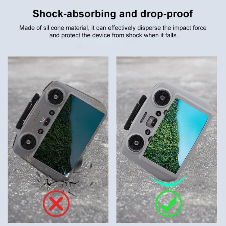 For DJI RC 2 BRDRC Remote Control Shockproof Anti-scratch Silicone Case(Grey) - Others by BRDRC | Online Shopping UK | buy2fix