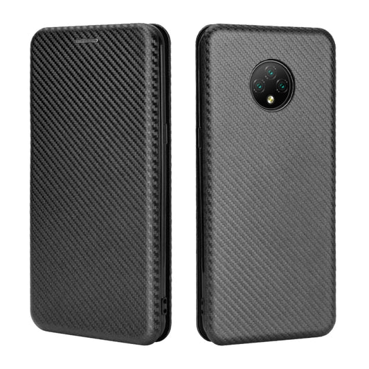 For Doogee X95 Carbon Fiber Texture Horizontal Flip TPU + PC + PU Leather Case with Card Slot & Lanyard(Black) - More Brand by buy2fix | Online Shopping UK | buy2fix