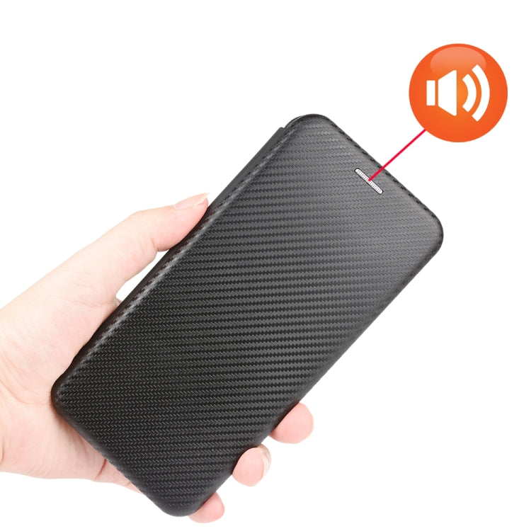 For Doogee X95 Carbon Fiber Texture Horizontal Flip TPU + PC + PU Leather Case with Card Slot & Lanyard(Green) - More Brand by buy2fix | Online Shopping UK | buy2fix