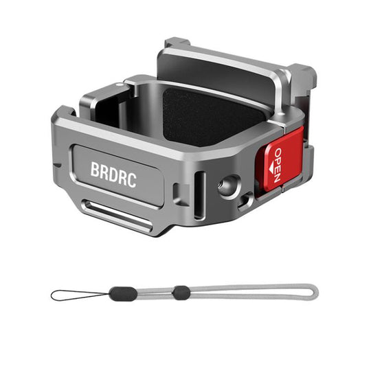 For DJI Osmo Pocket 3 BRDRC Quick Assembly Multi-function Cold Shoe Extension Mount(Dark Grey)