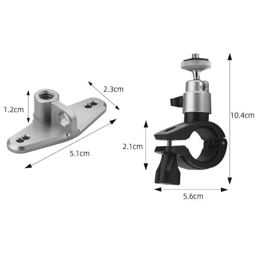 For DJI RC / RC 2 BRDRC Drone Remote Control Adapter Base Bicycle Holder(Black Silver) - Holder Series by BRDRC | Online Shopping UK | buy2fix