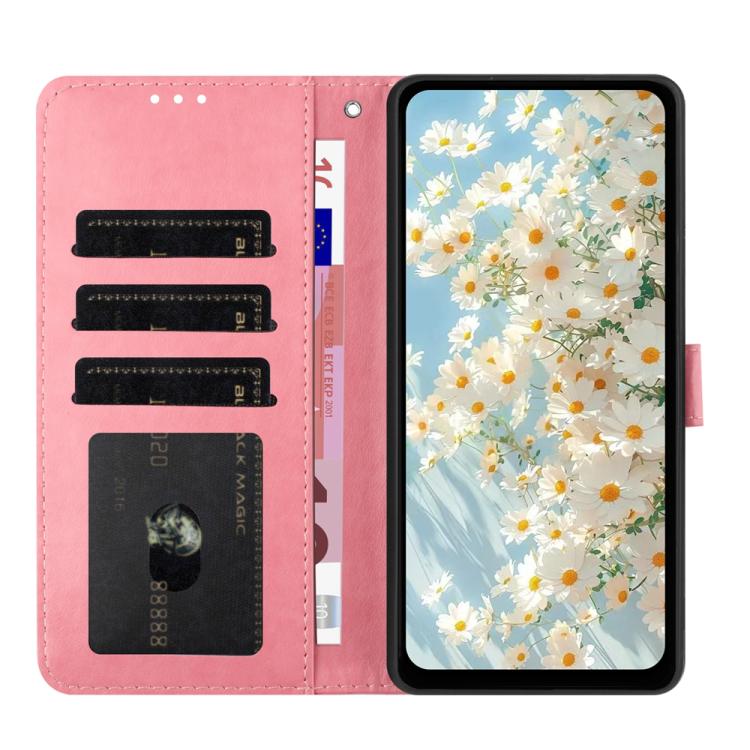 For Google Pixel 10 Daisy Embossed Leather Phone Case(Pink) - Google Cases by buy2fix | Online Shopping UK | buy2fix
