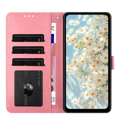 For Google Pixel 10 Daisy Embossed Leather Phone Case(Pink) - Google Cases by buy2fix | Online Shopping UK | buy2fix