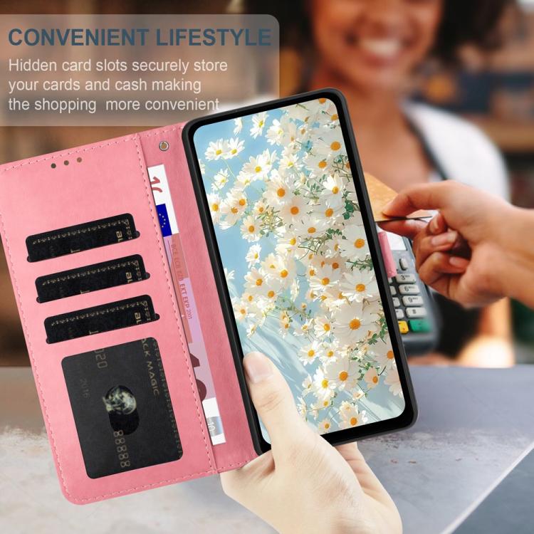 For Google Pixel 10 Daisy Embossed Leather Phone Case(Pink) - Google Cases by buy2fix | Online Shopping UK | buy2fix