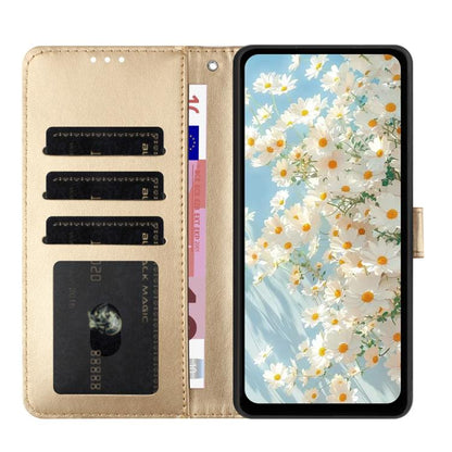 For Google Pixel 10 Daisy Embossed Leather Phone Case(Gold) - Google Cases by buy2fix | Online Shopping UK | buy2fix