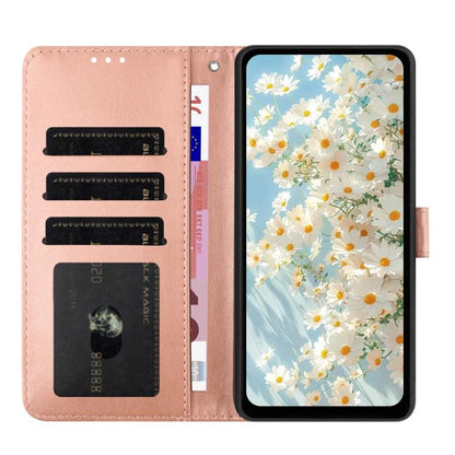 For Google Pixel 10 Pro Daisy Embossed Leather Phone Case(Rose Gold) - Google Cases by buy2fix | Online Shopping UK | buy2fix