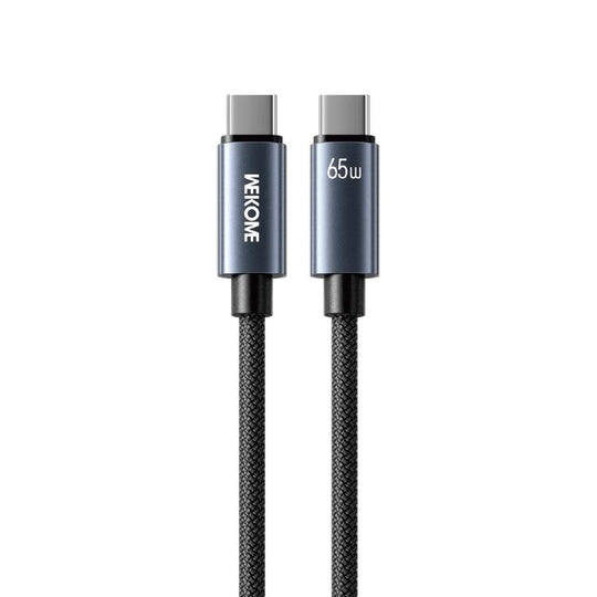 WK WDC-64 PD65W Type-C to Type-C Fast Charging Data Cable, Length: 1.2m(Black)