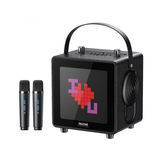 WK Beluga D22 Pixel Desktop Wireless Bluetooth Speaker(Black) - Desktop Speaker by WK | Online Shopping UK | buy2fix
