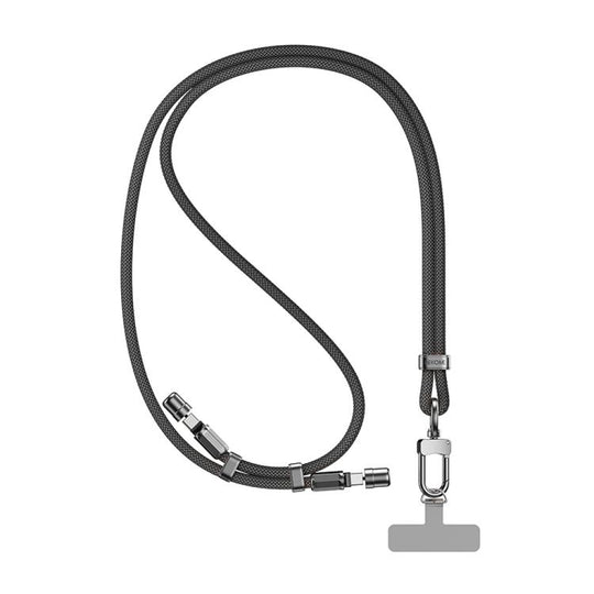 WK WDC-70 65W Type-C to Type-C Phone Lanyard Data Cable, Length: 1.6m(Black)