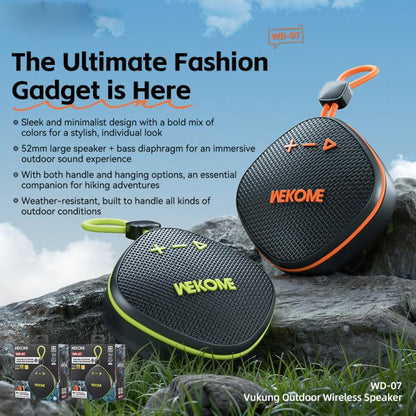 WK WD-07 Outdoor Wireless Bluetooth Speaker(Green) - Desktop Speaker by WK | Online Shopping UK | buy2fix