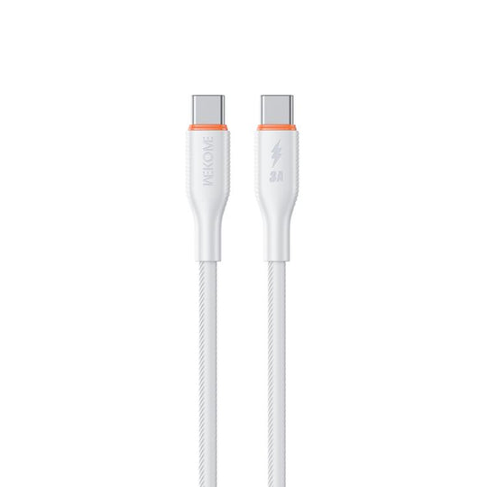WK WDC-93 65W Type-C to Type-C Silicone Data Cable, Length: 1.2m(White)