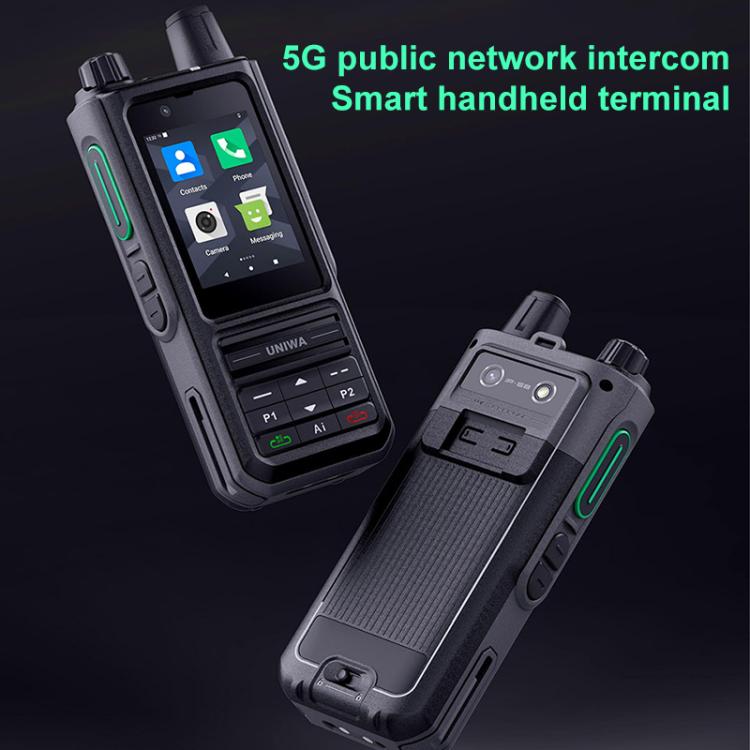 UNIWA NR120 PoC Walkie-Talkie Rugged Phone, 3GB+32GB, 2.4 inch Android 13 Unisoc T158 Octa Core, Network: 5G, NFC, SOS, Plug:AU Plug(Black) - UNIWA by UNIWA | Online Shopping UK | buy2fix