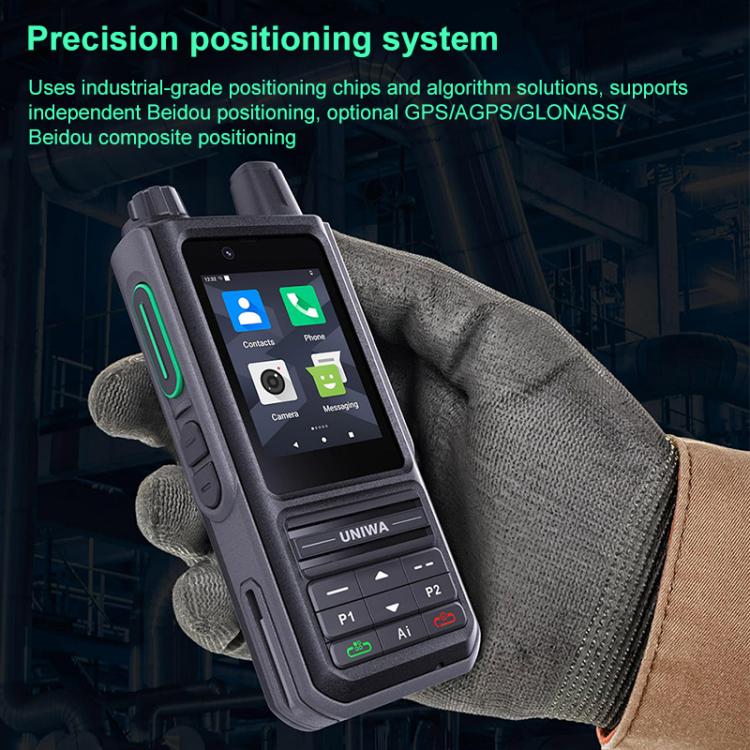 UNIWA NR120 PoC Walkie-Talkie Rugged Phone, 3GB+32GB, 2.4 inch Android 13 Unisoc T158 Octa Core, Network: 5G, NFC, SOS, Plug:UK Plug(Black) - UNIWA by UNIWA | Online Shopping UK | buy2fix