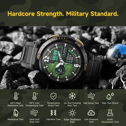 UNIWA DM300 4G Android Watch Phone, 4GB+64GB, 1.43 inc Unisoc SL8541E Quad Core, Support Heart Rate / Blood Oxygen(Black) - Smart Watches by UNIWA | Online Shopping UK | buy2fix