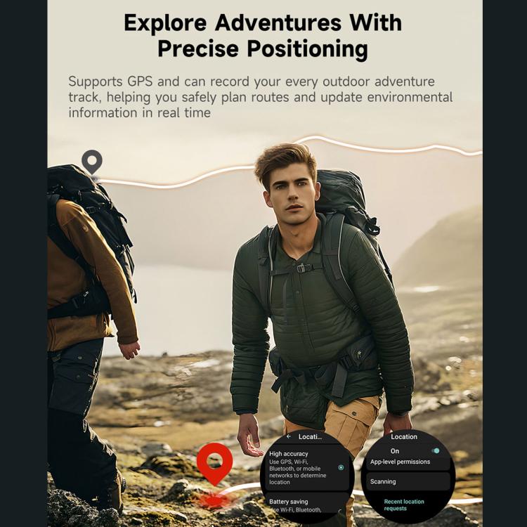 UNIWA DM300 4G Android Watch Phone, 2GB+16GB, 1.43 inc Unisoc SL8541E Quad Core, Support Heart Rate / Blood Oxygen(Black) - Smart Watches by UNIWA | Online Shopping UK | buy2fix
