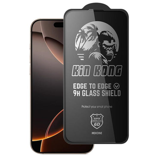 For iPhone 16 Pro Max WK WTP-097 Jungle Series Kinkong 6D Curved Privacy Tempered Glass Film