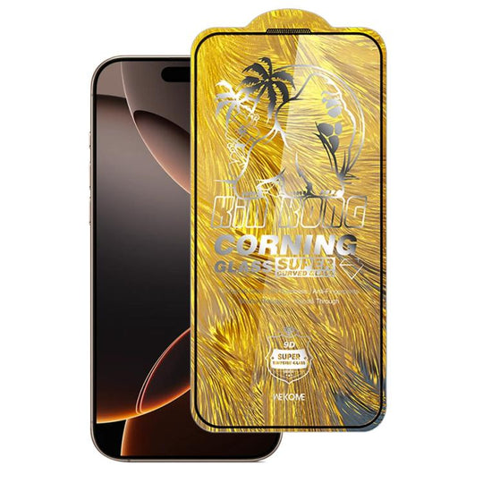 For iPhone 16 Pro WK WTP-102 Jungle Series Kinkong Corning 9D Curved HD Tempered Glass Film