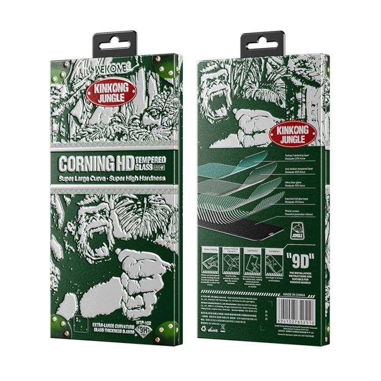 For iPhone 16 Pro WK WTP-102 Jungle Series Kinkong Corning 9D Curved HD Tempered Glass Film - iPhone 16 Pro Tempered Glass by WK | Online Shopping UK | buy2fix