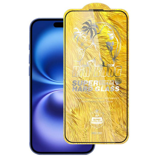 For iPhone 16 / 15 WK WTP-103 Jungle Series Kinkong Kyanite Ultra-hard 9D Curved HD Aluminum Glass Film