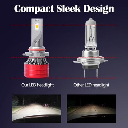 9007 2pcs 25W 2500lm 6000K Car LED Headlight Bulb - LED Headlamps by buy2fix | Online Shopping UK | buy2fix
