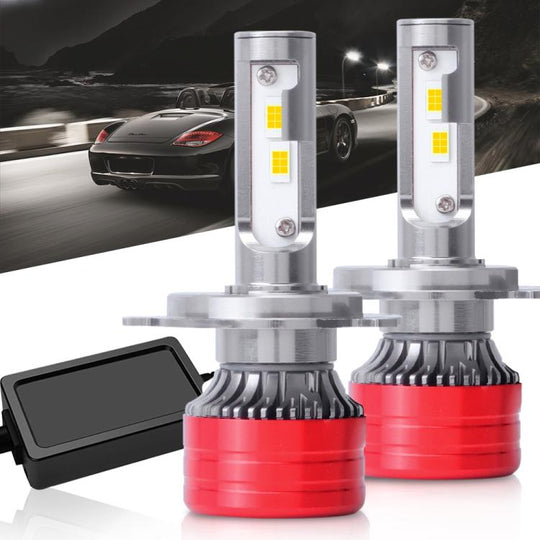 H4 2pcs 25W 2500lm 6000K Car LED Headlight Bulb